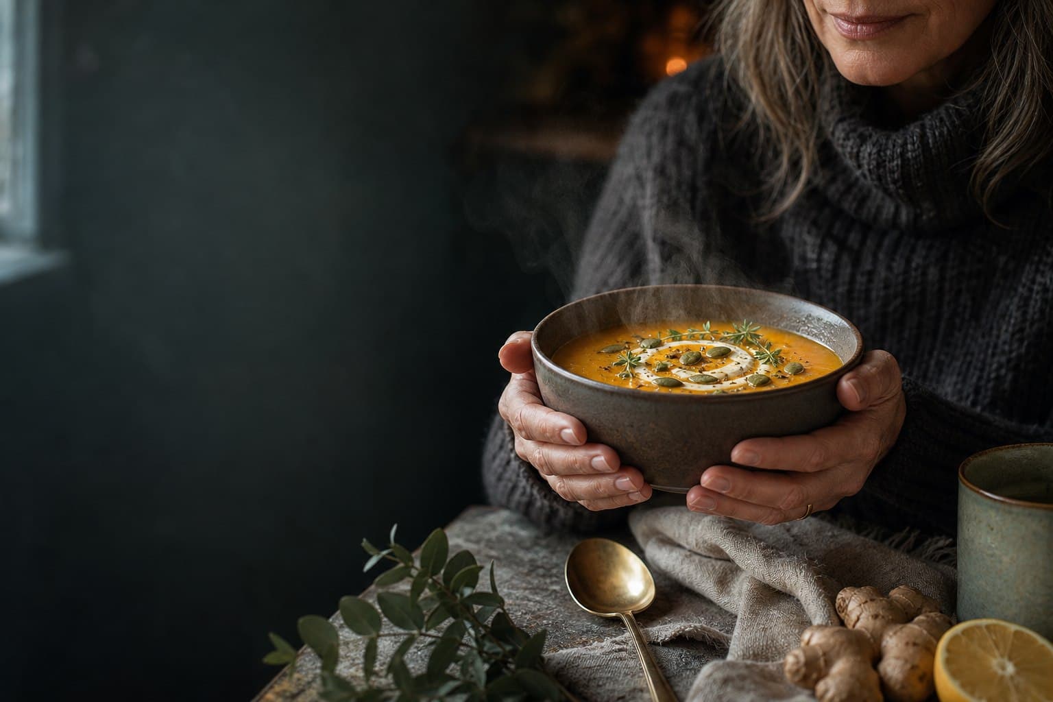 Warming winter foods